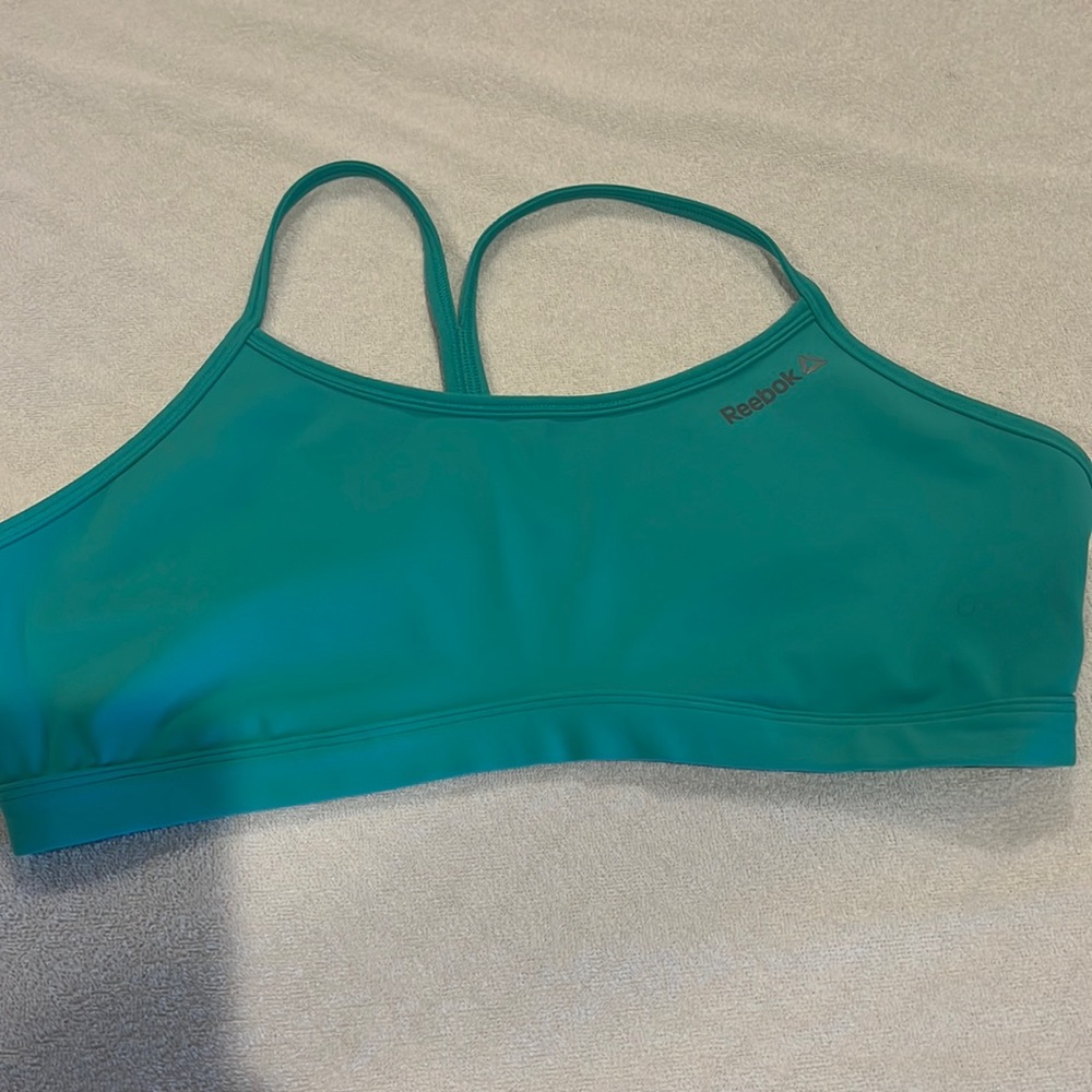 Size extra large mint green sports bra by Reebok